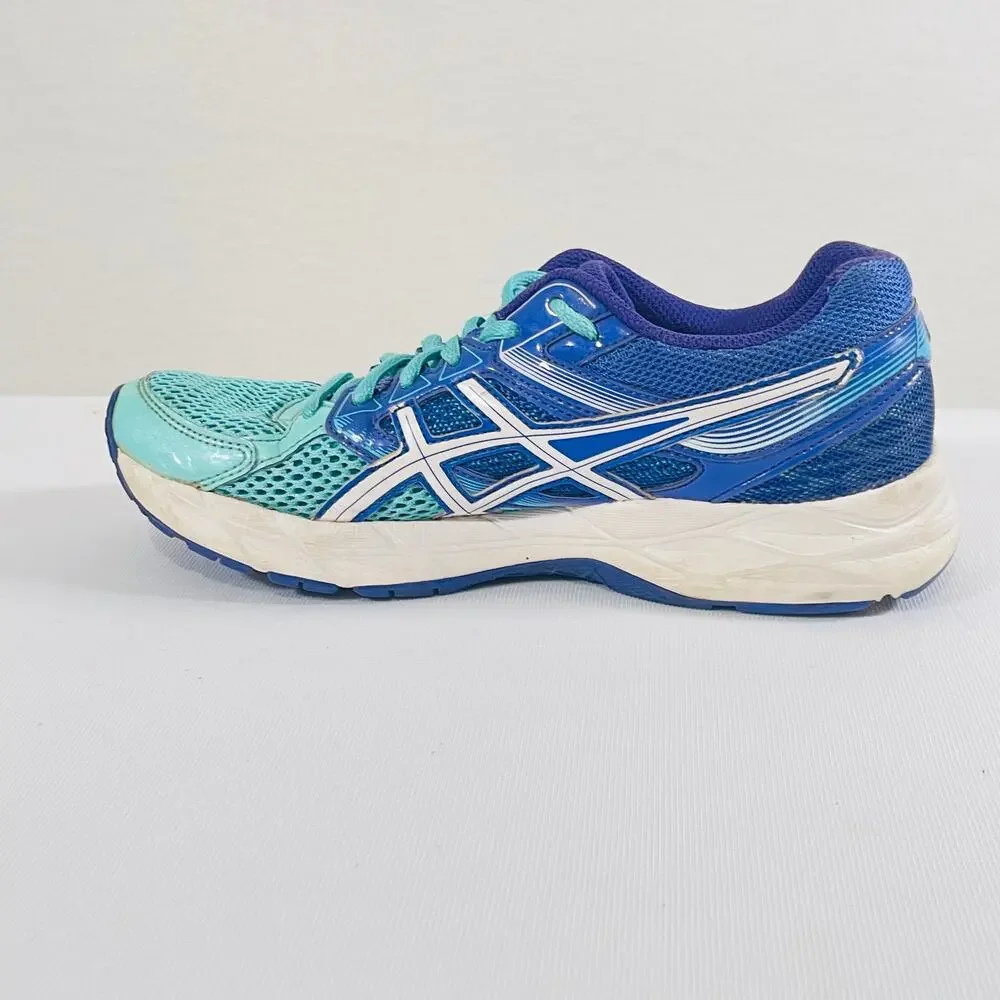 ASICS Shoes Women's 7 Blue Teal GEL-CONTEND 3 Low Top Lace Up Running Sneakers